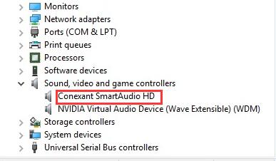 a conexant audio device could not be found hp elitebook